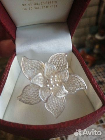 Серебряное кольцо ручной работы