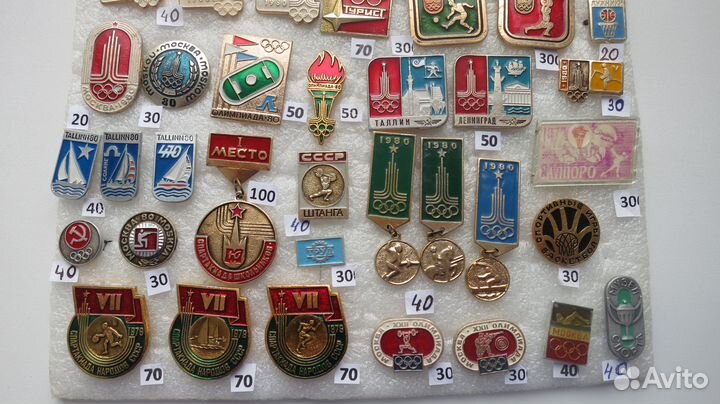 Значки Спартак, Олимпийские игры, Москва 1980