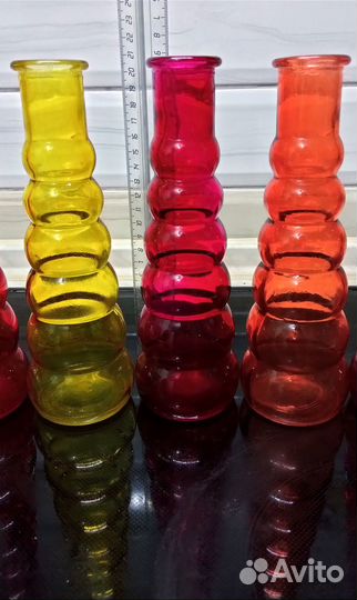 Бутылки, вазы Икея Hoff и другие разноцветные