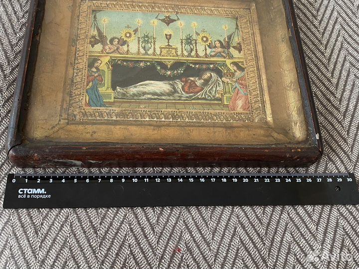 Старинная икона успение пресвятой богородицы