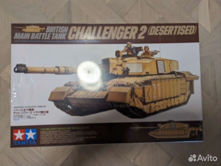 Танк tamiya challenger 2 с двумя фигурами 1:35