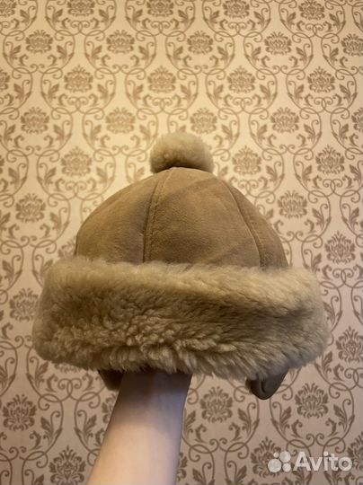 Шапка песец женская, кожаная, капюшоны с мехом