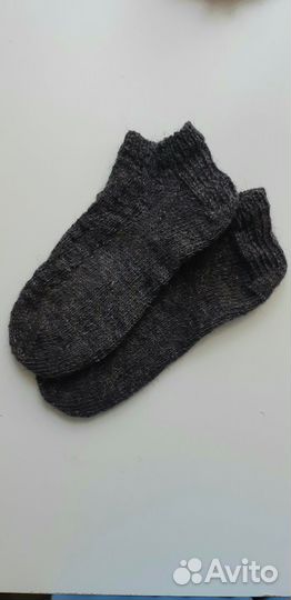 Носки ручной вязки шерстяные