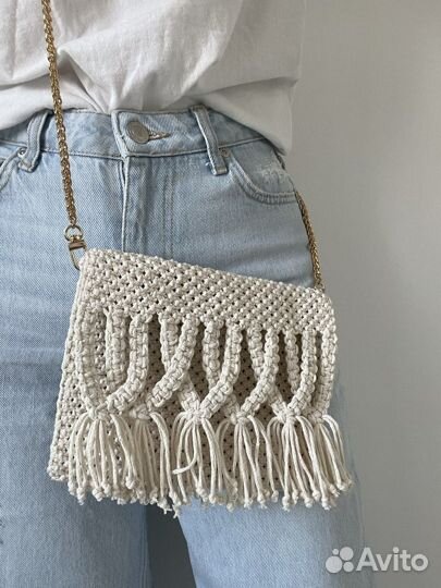 Сумка макраме женская / сумка для отдыха