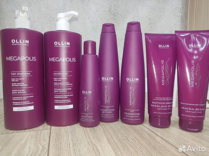 Шампунь бессульфатный, спрей, масло Ollin
