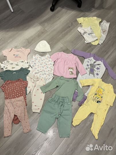 Вещи пакетом на девочку 74 80