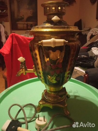 Самовар электрический. раритет СССР. расписной