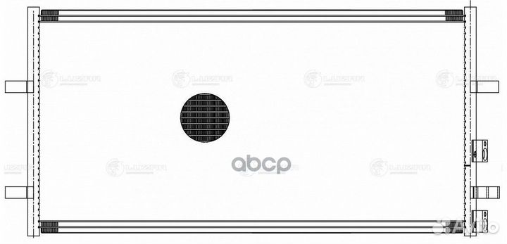 Lrac 10CC радиатор кондиционера Ford Transit 2