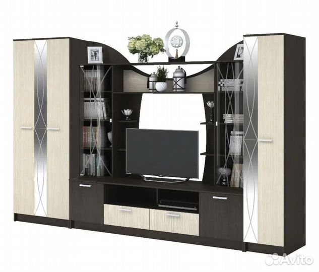 Стенка в гостиную под тв новая