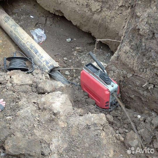 Прочистка канализационной трубы