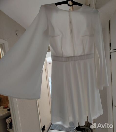 Платье женское белое, 48 (L)