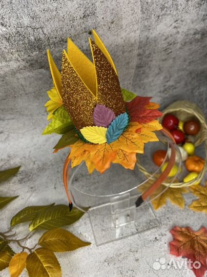 Празник осени осенний бал ободок с листьями
