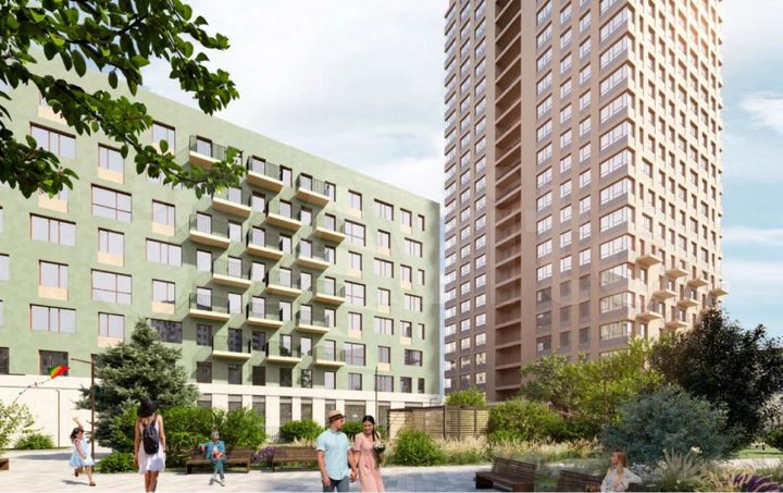 2-к. квартира, 58,6 м², 6/8 эт.