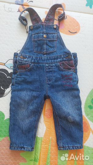 Джинсовый комбинезон zara 80