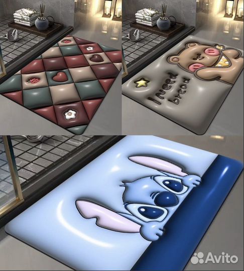 Коврик для ванной 3-D