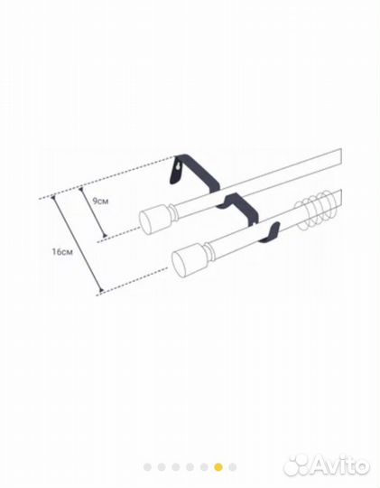 Карнизы для штор двухрядный