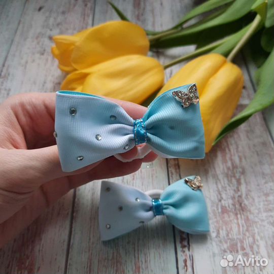 Резинки бантики для волос