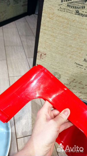 Подставка для ног ступенька красная