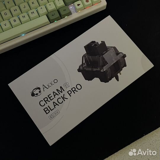 Свитчи для клавиатуры Akko Cream black pro
