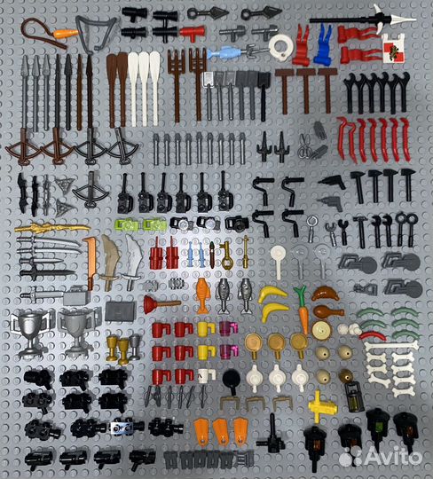 Lego аксессуары оружие детали лего