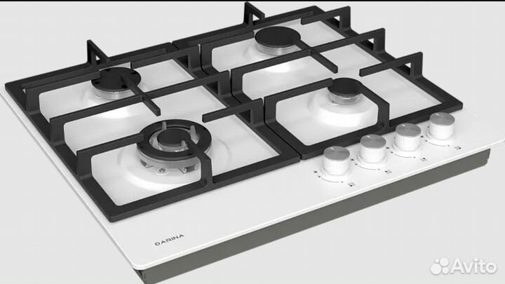 Варочная панель газовая Дарина новая, белая