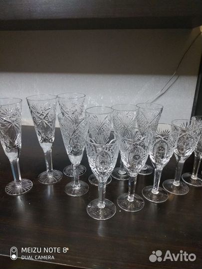 Хрустальные бокалы СССР