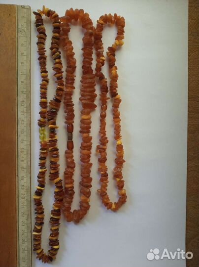 Янтарь. Бусы. Янтарные бусы. СССР