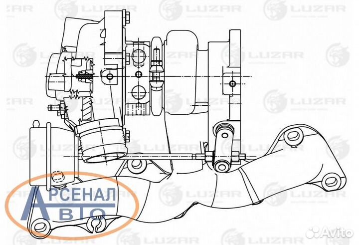 LAT1847 Турбокомпрессор для ам VW Tiguan