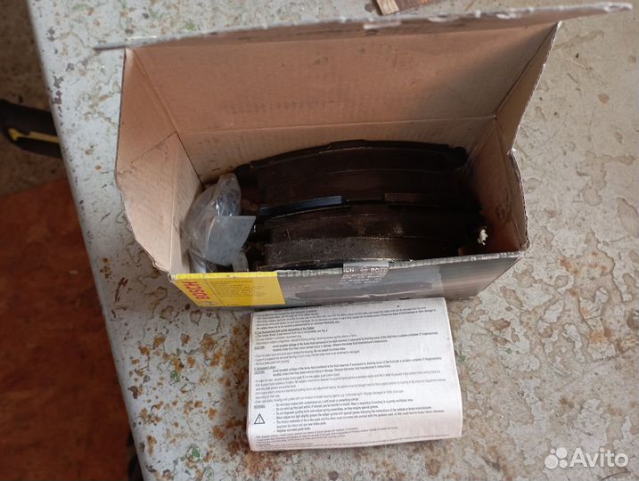 Колодки тормозные peugeot 206 передние bosch