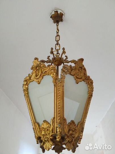 Бронза люстра СССР винтаж