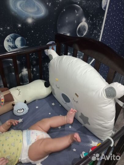 Подушка бортик медвежонок