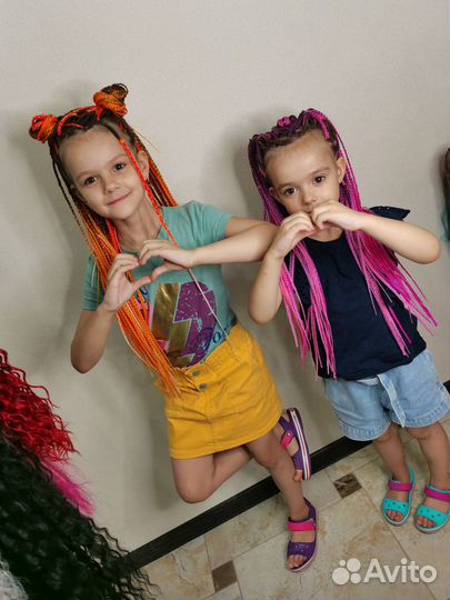 Афрокосы. Любой вид плетения