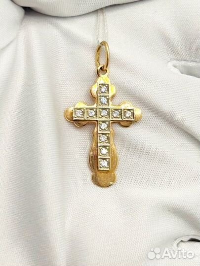 Подвеска с синтетическим камнем Золото