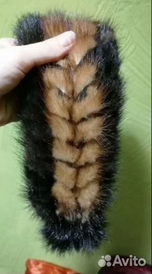 Норковая повязка на голову натуральная новая