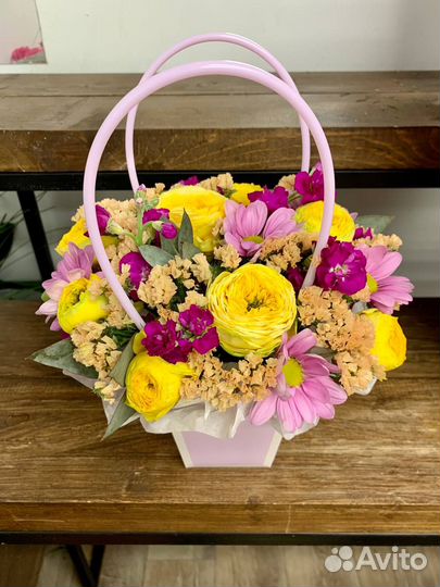 Мини композиции живые цветы