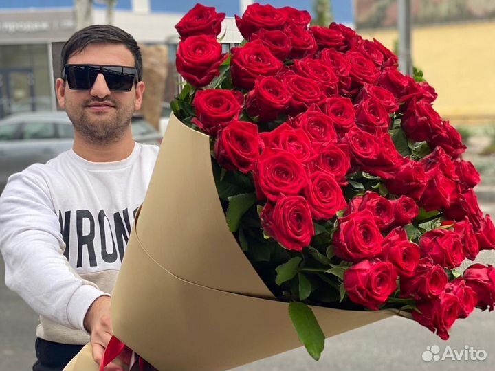 51 роза Букеты Цветы Розы 15 25 45 75 101