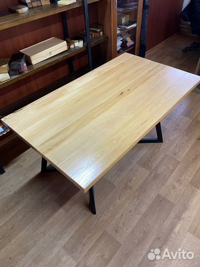 Стол лофт из массива бука