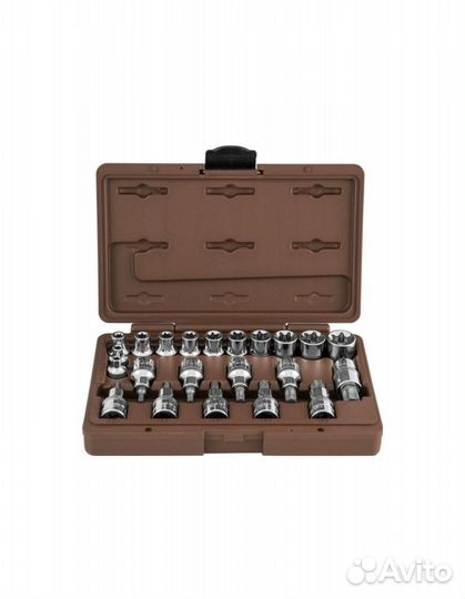 Набор головок торцевых, torx и насадок с вставками
