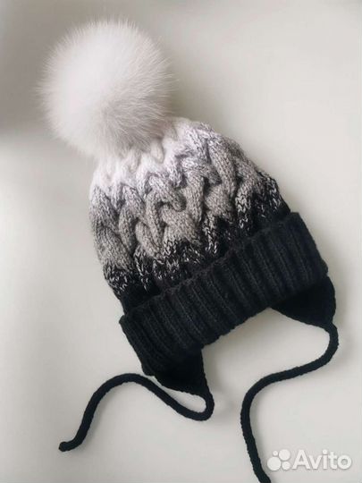 Вязаные шапка и снуд ручной работы Новые в наличии