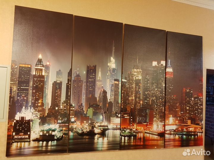 Картина модульная на холсте печать