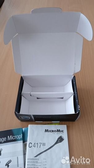 Коробка от микрофона akg c 417 pp