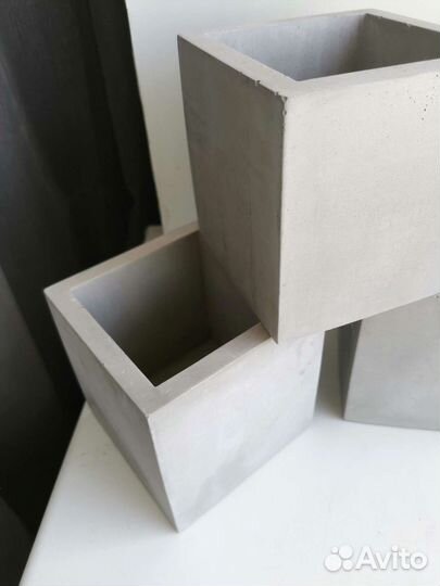 Кашпо для цветов органайзер гипс бетон