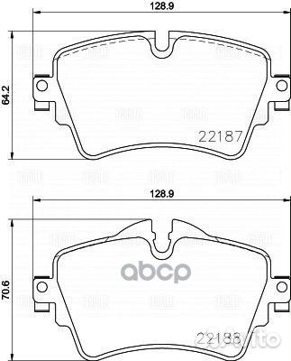 Колодки торм. для а/м Mini Cooper (13) /Clubman