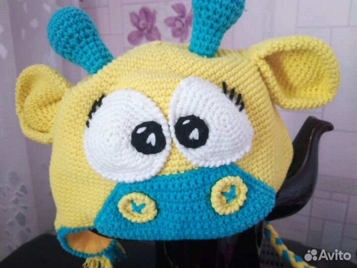 Шапка весенняя+ снуд ручной работы