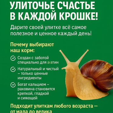 Улитки - комбикорм для улиток
