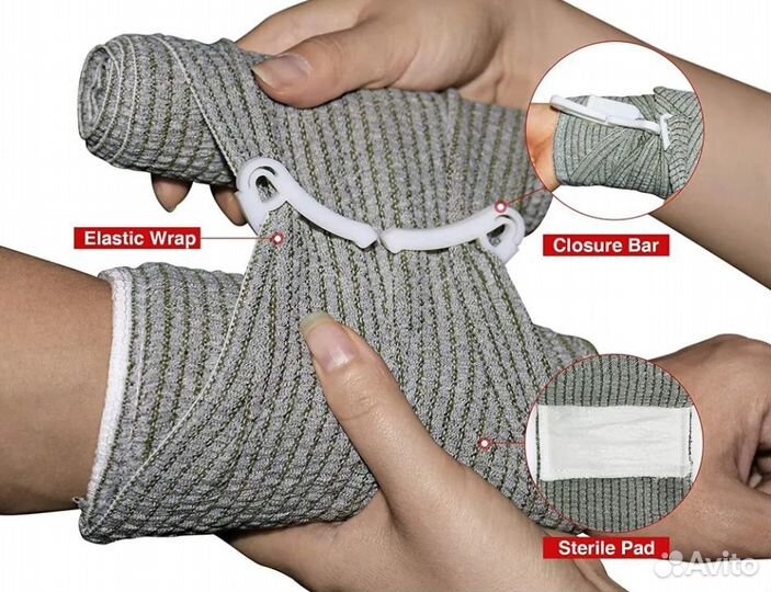 Упаковка PPI Израильская повязка 6-дюймовая