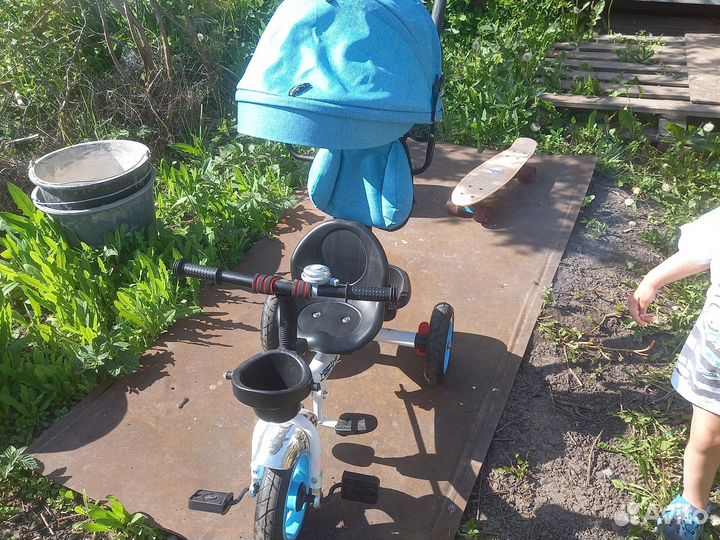 Велосипед коляска с ручкой