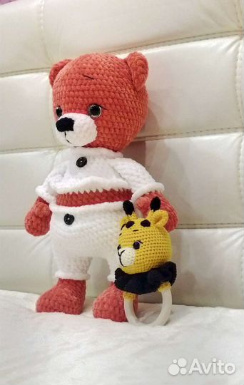 Игрушка мягкая, Мишка Тедди ручная работа