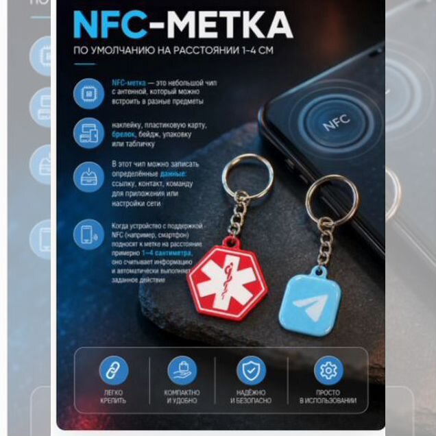 Nfc метка 1 шт