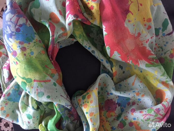 Шарф легкий, воздушный, хлопок 100%